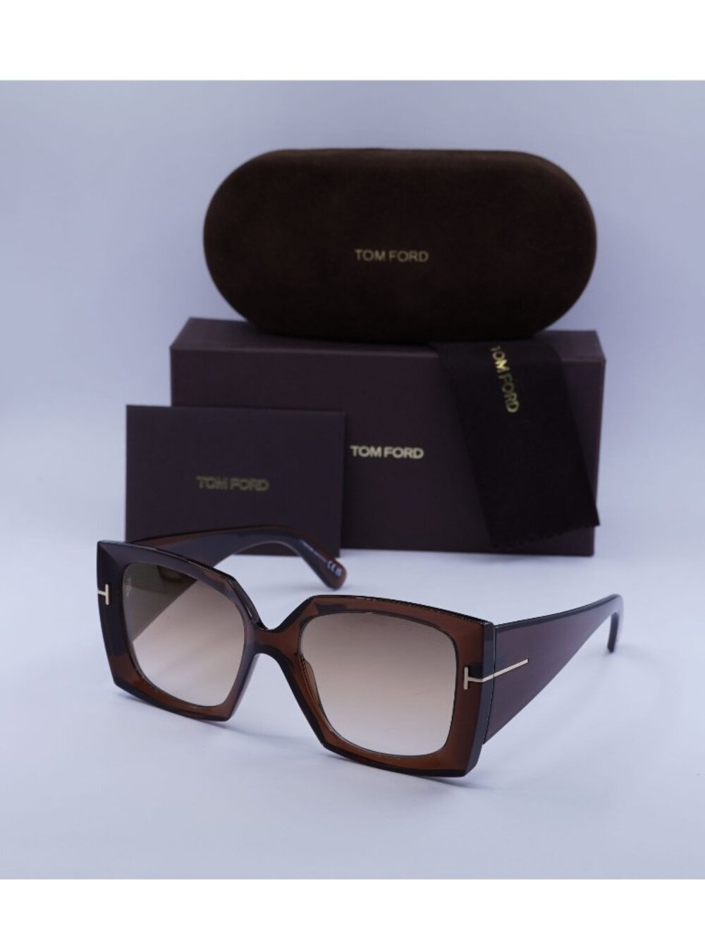 Tom Ford Jacquetta FT0921 48G Square Sunglasses - Brown